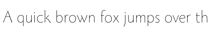 Preview of FONTSPRING DEMO - Monterchi Text Thin Regular font