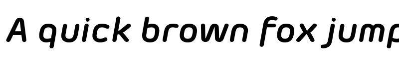 Preview of FONTSPRING DEMO - Morebi Rounded Bold Italic font