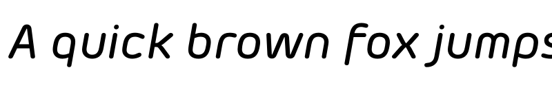 Preview of FONTSPRING DEMO - Morebi Rounded Med Italic font