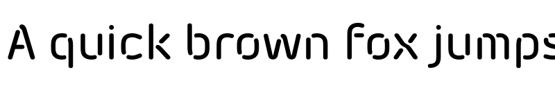 Preview of FONTSPRING DEMO - Morebi Rounded Med Stencil Regular font