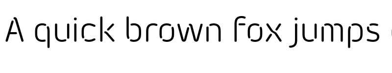 Preview of FONTSPRING DEMO - Morebi Rounded Stencil Regular font