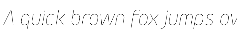 Preview of FONTSPRING DEMO - Morebi Rounded Thin Italic font