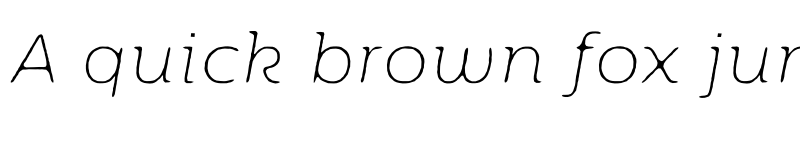 Preview of FONTSPRING DEMO - Moreno Rough 02 XThin Italic XThin Italic font