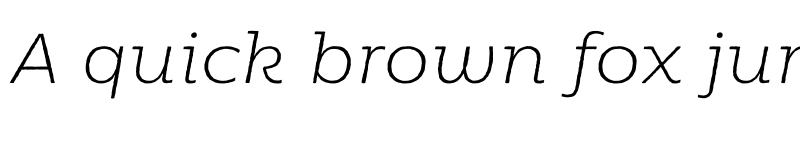 Preview of FONTSPRING DEMO - Moreno Rough Thin Italic Thin Italic font