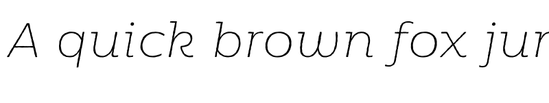 Preview of FONTSPRING DEMO - Moreno Rough XThin Italic XThin Italic font