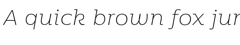 Preview of FONTSPRING DEMO - Moreno XThin Italic XThin Italic font