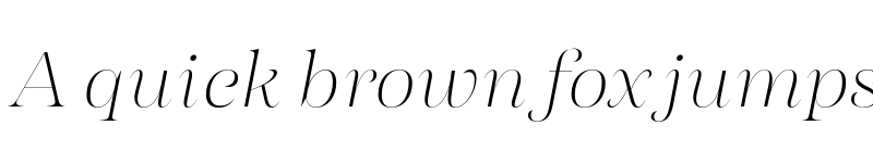 Preview of FONTSPRING DEMO - Morison Display Exlight Italic Regular font