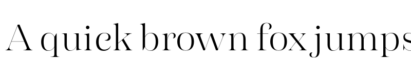 Preview of FONTSPRING DEMO - Morison Display Light Regular font