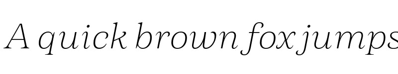 Preview of FONTSPRING DEMO - Morison Extralight Italic Regular font