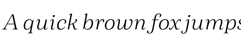 Preview of FONTSPRING DEMO - Morison Light Italic Regular font