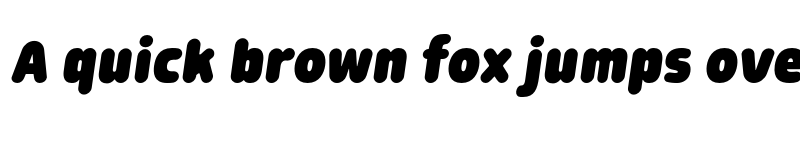 Preview of FONTSPRING DEMO - Morl Rounded ExtraBlack Italic font