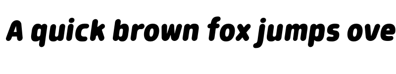 Preview of FONTSPRING DEMO - Morl Rounded ExtraBold Italic font