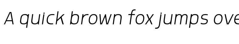 Preview of FONTSPRING DEMO - Morl Sans ExtraLight Italic font
