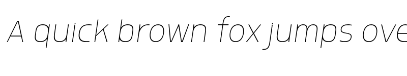 Preview of FONTSPRING DEMO - Morl Sans Thin Italic font