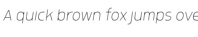 Preview of FONTSPRING DEMO - Morl Thin Italic font