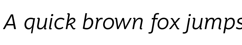 Preview of FONTSPRING DEMO - Motiva Sans Light Italic font