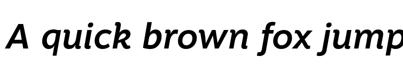 Preview of FONTSPRING DEMO - Motiva Sans Medium Italic font