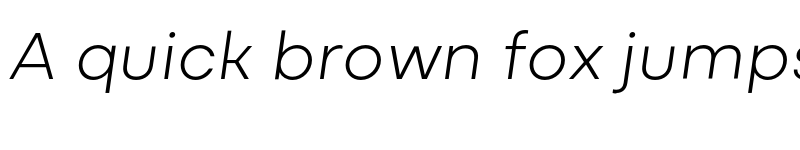 Preview of FONTSPRING DEMO - Mozaic Italic Extra Light Regular font