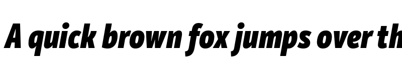 Preview of FONTSPRING DEMO - Mozer Black Italic font