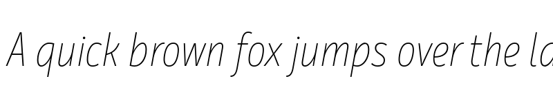 Preview of FONTSPRING DEMO - Mozer Thin Italic font
