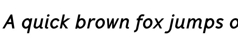 Preview of FONTSPRING DEMO - Mucho Sans Bold Italic font