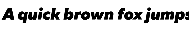 Preview of FONTSPRING DEMO - Muller Black Italic font