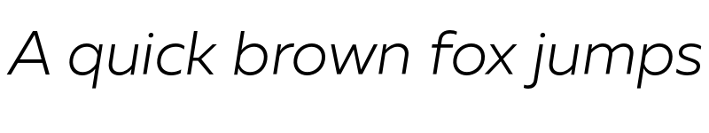 Preview of FONTSPRING DEMO - Muller Light Italic font