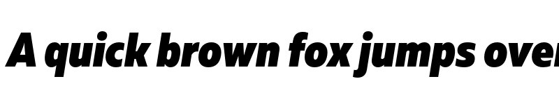 Preview of FONTSPRING DEMO - Muller Narrow Black Italic font