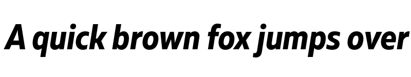 Preview of FONTSPRING DEMO - Muller Narrow Bold Italic font