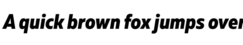 Preview of FONTSPRING DEMO - Muller Narrow ExtraBold Italic font