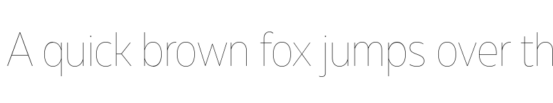Preview of FONTSPRING DEMO - Muller Narrow Hairline Regular font