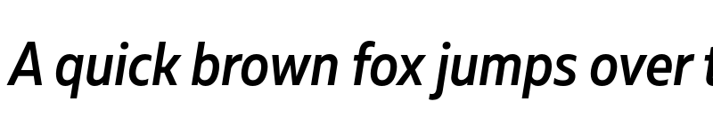 Preview of FONTSPRING DEMO - Muller Narrow Medium Italic font