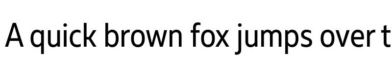 Preview of FONTSPRING DEMO - Muller Narrow Regular font