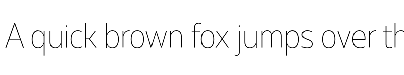 Preview of FONTSPRING DEMO - Muller Narrow Thin Regular font