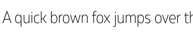 Preview of FONTSPRING DEMO - Muller Narrow UltraLight Regular font