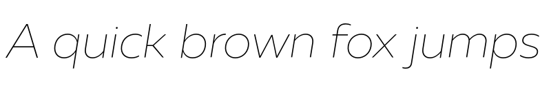 Preview of FONTSPRING DEMO - Muller Thin Italic font