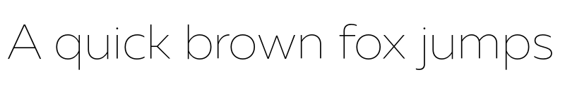 Preview of FONTSPRING DEMO - Muller Thin Regular font