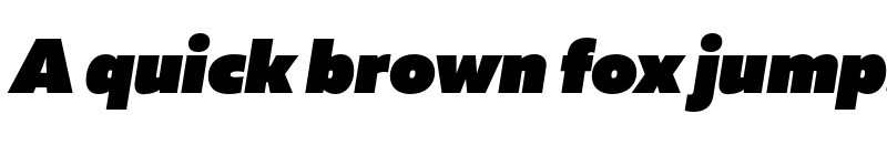 Preview of FONTSPRING DEMO - Muller UltraBlack Italic font