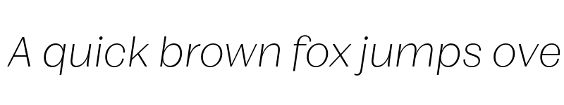 Preview of FONTSPRING DEMO - Mumford Thin Obl Regular font