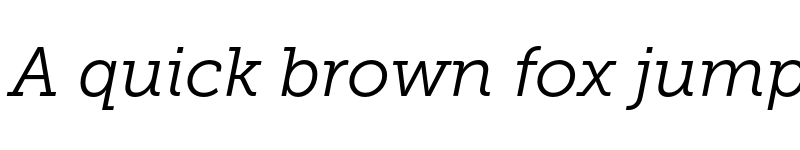 Preview of FONTSPRING DEMO - Museo Slab 300 Italic font