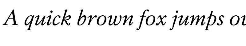 Preview of FONTSPRING DEMO - Mysl Italic font