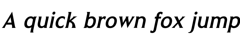 Preview of FONTSPRING DEMO - Mythica Med Italic font