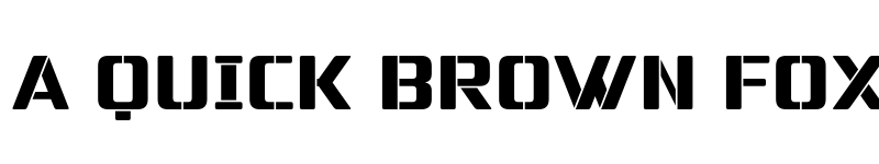 Preview of FONTSPRING DEMO - Naftera Display Stencil Regular font