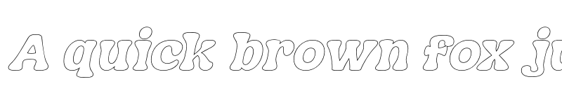 Preview of FONTSPRING DEMO - Nagbuloe Outline Bold Italic font