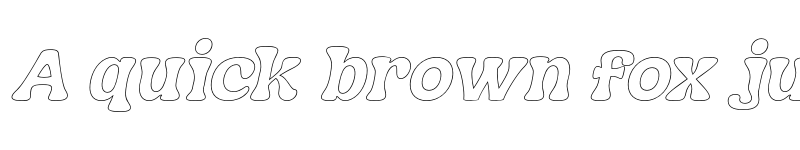 Preview of FONTSPRING DEMO - Nagbuloe Outline Italic font