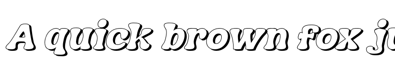 Preview of FONTSPRING DEMO - Nagbuloe Shadow Bold Italic font