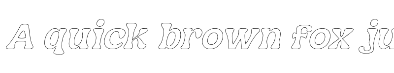 Preview of FONTSPRING DEMO - Nagbuloe Thin Outline Italic font