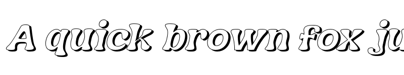 Preview of FONTSPRING DEMO - Nagbuloe Thin Shadow Italic font