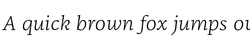 Preview of FONTSPRING DEMO - NCT Granite Light Italic font