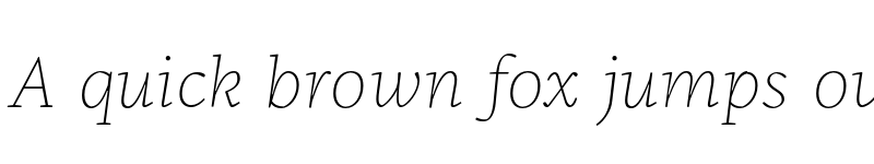Preview of FONTSPRING DEMO - NCT Granite Thin Italic font